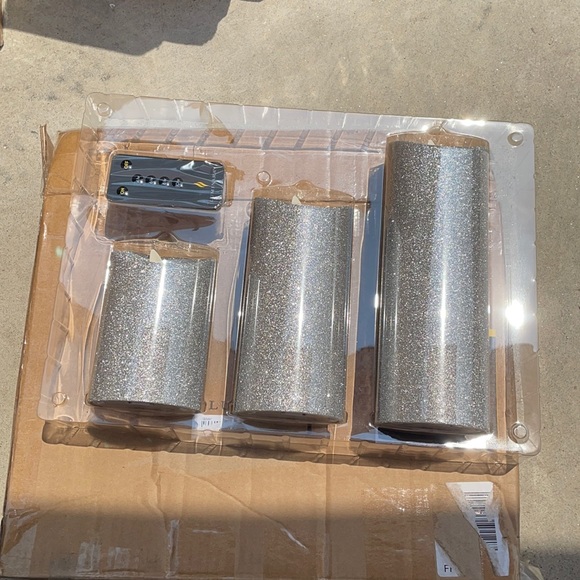 Luminara 3 Piece Real Flame Effect Candles - Picture 2 of 7